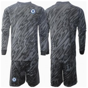 Chelsea Keeper Borte skjorte til barn 2024-25 Langermet (+ korte bukser)